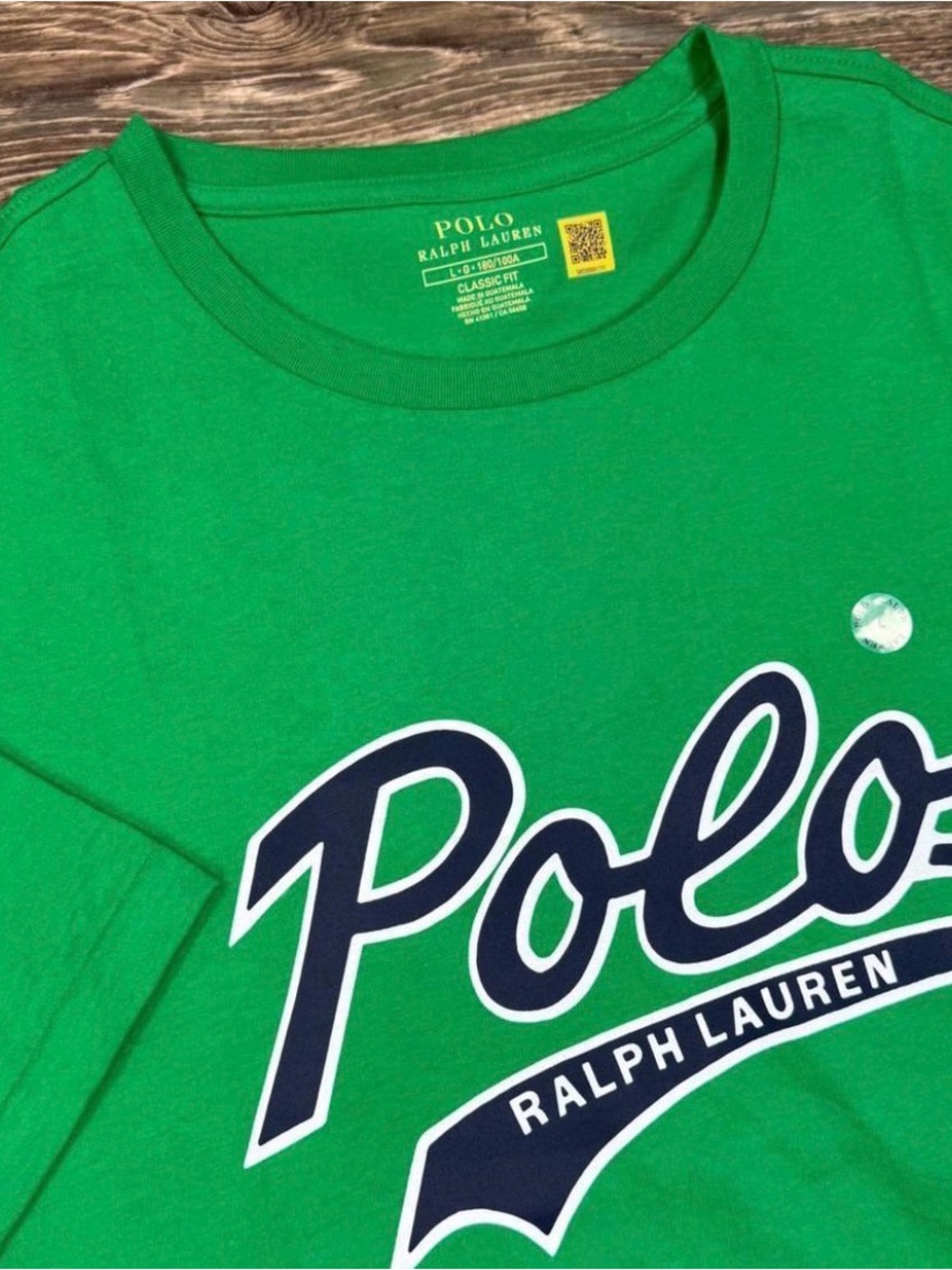 Polo by Ralph Lauren Green short Sleeve Logo Tee xxxl name spell out logo